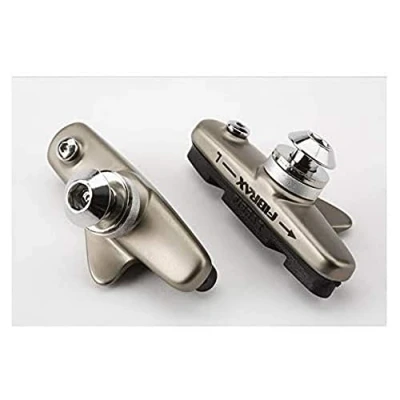 Image of For BROMPTON Pair of Fibrax road cartridge brake pads AND holders