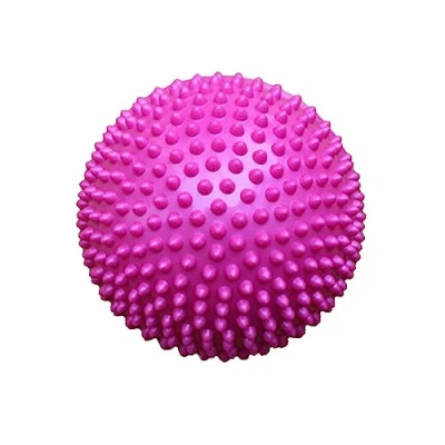 Image of Hedgehog Balance Pods, Pimples Pilates Ball with Pump, Half Spiky Fitness Domes for Kids Adults Sports, Foot Massage, Stability Training, Yoga Gymnastics Exercise (Pink)