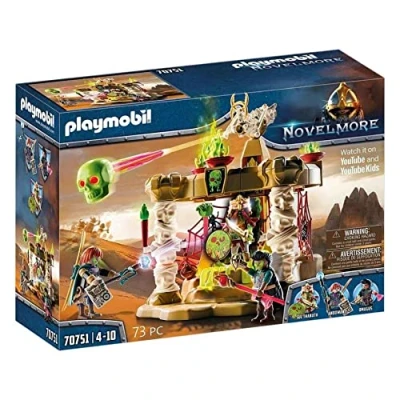 Image of Playmobil Novelmore 70751 Sal&#039;ahari Sands Temple of the Skeleton Army, With light Effects, For Children Ages 4+