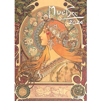 Image of Mucha 2024 Art Calendar Poster 50 x 70 cm (Art Classic)