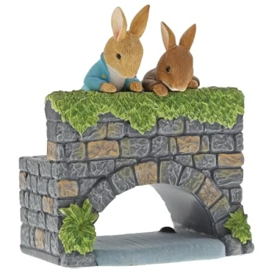 Image of Beatrix Potter Peter Rabbit &amp; Benjamin On The Bridge Figurine
