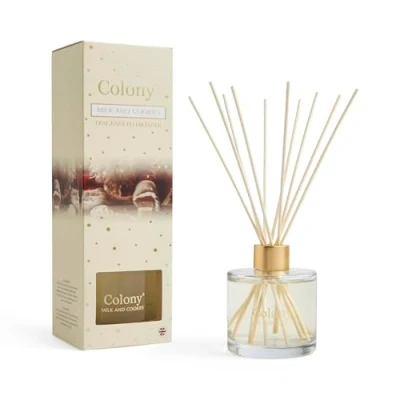 Image of Colony Milk &amp; Cookie Reed Diffuser 200ml, Ivory