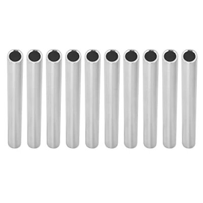 Image of 10Pcs 8x6mm 3.9in Length Aluminium Tubing Seamless Pipe Straight Tube Accessory, 8mm External Diameter 6mm Internal
