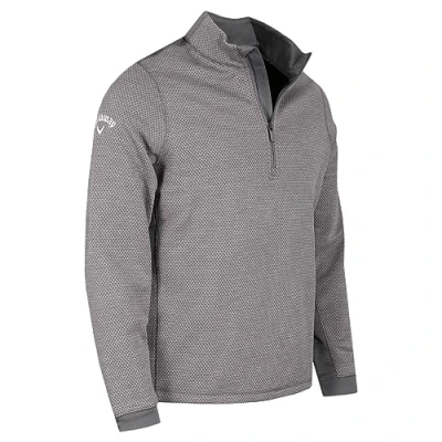 Image of Callaway Golf Mens Hex Fleece Sweater Medium Grey Heather XL