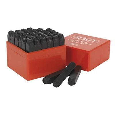 Image of Sealey Letter &amp; Number Punch Set 36pc 10mm