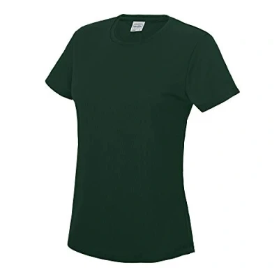 Image of Just Cool Women&#039;s Sports Plain coloured T Shirt Green Large