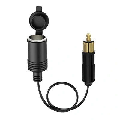 Image of European Male Din Plug 12V Cigarette Lighter Adapter
