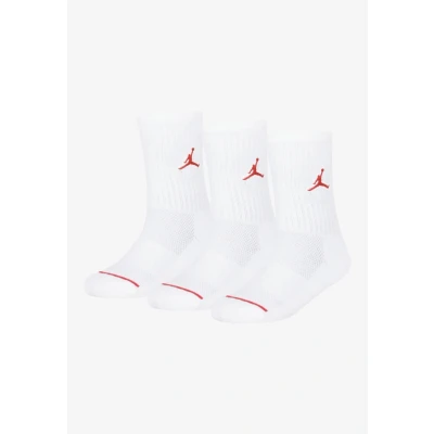 Image of Jordan Jumpman CREW Unisex 3 PACK Socks for kids, Size: 6.5 9.5, White