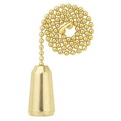 Image of 77005 Polished Brass Finish, Teardrop Pull Chain