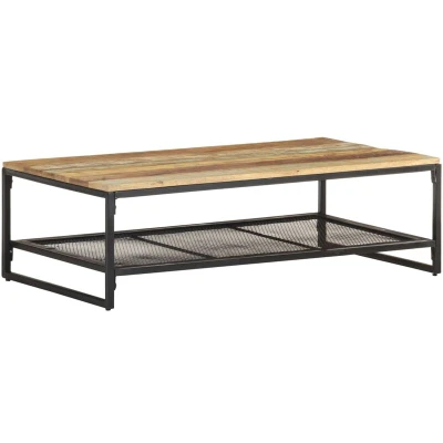 Image of vidaXL Coffee Table 110x60x35 cm Solid Reclaimed Wood