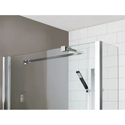 Image of Nuie ARM22 ǀ Modern Bathroom Wetroom Universal Stabilising Bar , 15mm x 150mm 1000mm, Polished Chrome