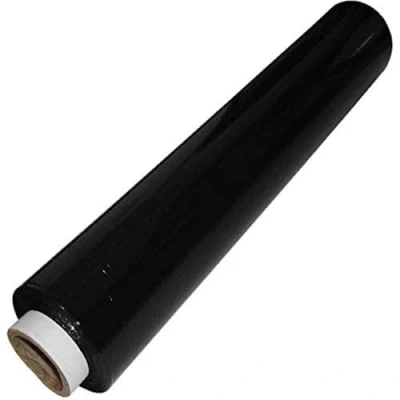 Image of REQUISITE NEEDS Heavy Duty Shrink Wrap Roll Cling Film Packaging 400MM X 250M (BLACK)