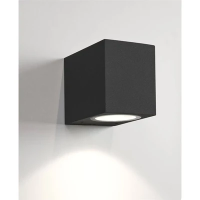 Image of Searchlight Lighting 1 Light Outdoor Wall Black IP44, GU10