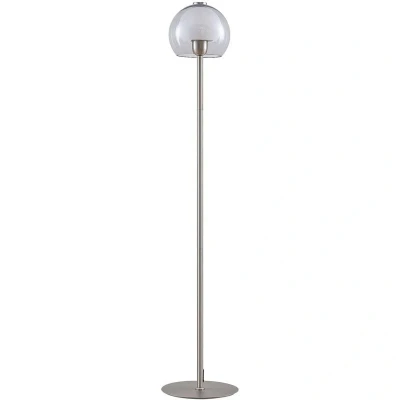 Image of Lucande Kaiya floor lamp, glass lampshade