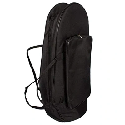 Image of Tubayia Black Oxford Cloth Bag Portable Music Instrument Case for French Horn/Tenor Horn/Tuba