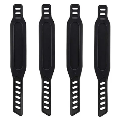 Image of 4Pcs Exercise Bike Pedal Straps, Heavy Duty Adjustable Length Universal Strap Fits Most Pedals Bicycle Cycle For Home or Gym