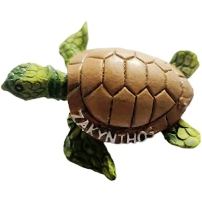 Image of Zakynthos Greece Turtle Magnet Fridge Refrigerator Decoration Sticker Souvenir Resin Crafts Kitchen Whiteboard