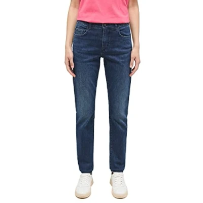 Image of MUSTANG Women&#039;s Style Crosby Relaxed Slim Jeans, Dark blue 882, 32W x 30L