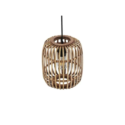 Image of Lindby pendant light Canyana, natural, rattan, Ø 22 cm