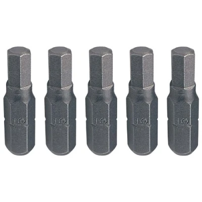 Image of KS Tools 1/4 Inch Classic Bit Hexagon Socket, 25 mm, 6 Pack of 5