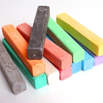Image of 12x Blendable Soft Pastels Colourful Chalk Sticks/Blocks For Clean, Sweeping Lines