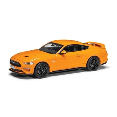 Image of Corgi Diecast Model Cars VA15502 Ford Mustang Mk6 GT Fastback, Orange Fury Men, Women &amp; Kids Souvenir Gifts from UK Small Die Cast Toy Car Models for Boys, Gift Motor Enthusiasts