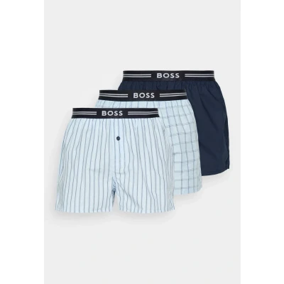 Image of BOSS Men&#039;s 3P Woven Boxer Shorts, Open Blue465, L (Pack of 3)