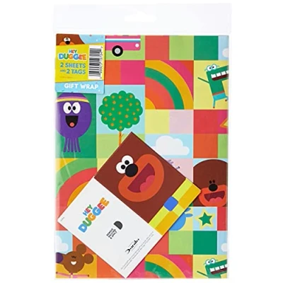 Image of Hey Duggee HD006 Wrapping Paper 2 Sheet and Gift Tag
