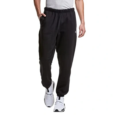 Image of Champion Men&#039;s, Reverse Weave, Heavyweight Fleece Sweatpants, 30&quot; Pants, Black/C Logo, Medium