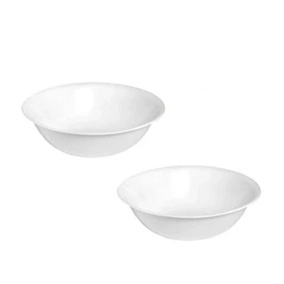Image of Corelle Livingware 2 qt. White Glass Winter Frost Serving Bowl pk