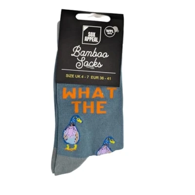 Image of What The Duck Socks for Her UK 4 7 Ducktastic! Bamboo Novelty Gift Idea SOX009