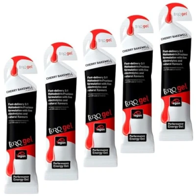 Image of Contrast Torq Energy 45g Gel Sachets Cherry Bakewell (Pack of 5)