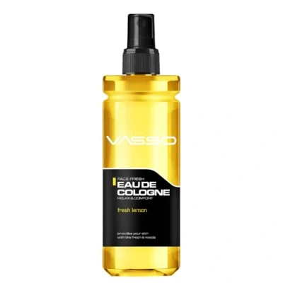 Image of Vasso Fresh Lemon Cologne Aftershave Spray Relaxing Refreshing Traditional Turkish Eau de 370 ml