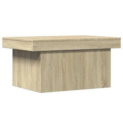 Image of vidaXL Coffee Table in Sonoma Oak Engineered Wood, Sliding Top for Hidden Storage, 100x55x40 cm, Rectangular Centerpiece Living/Office Space