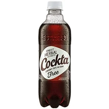 Image of 12 Bottles of Cocktail the original from Croatia non alcoholic (Cockta Sugar FREE, 0,5 l)