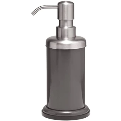 Image of Sealskin Acero Soap Dispenser, Stainless Steel, Grey, 9.2 x 10.2 17.8 cm