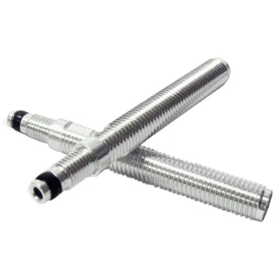 Image of Stan&#039;s NoTubes Threaded Alloy 40mm Valve Extenders Pair Silver