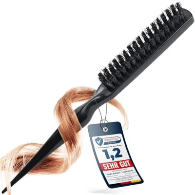 Image of marQus Volume and Shine Teasing brush Boar Bristle Slick back hair Styling 1pc