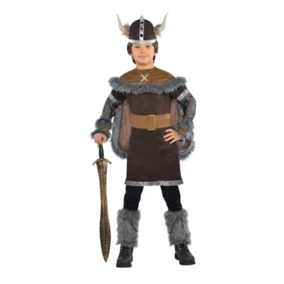 Image of set high (PKT) (999661) Child Boys Viking Warrior Costume (4 6yr)