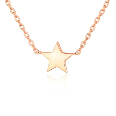 Image of Philip Jones Rose Gold Plated Star Necklace