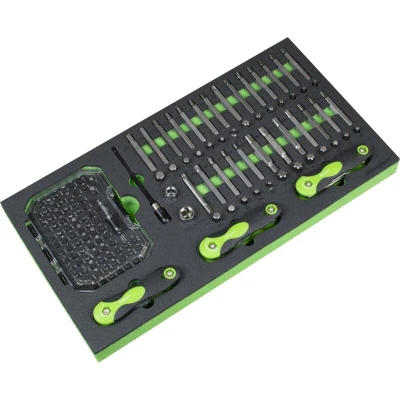 Image of Siegen Tool Tray with Specialised Bits and Folding Hex Keys 170 Piece