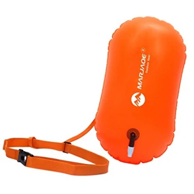 Image of Swim Buoy Swimming Tow Float Light Dry Bag for Open Water Swimmers Triathletes and Snorkelers
