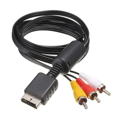 Image of RCA Audio Video AV TV Cable Lead Wire Composite, Compatible with Sony PS1 PS2 PS3