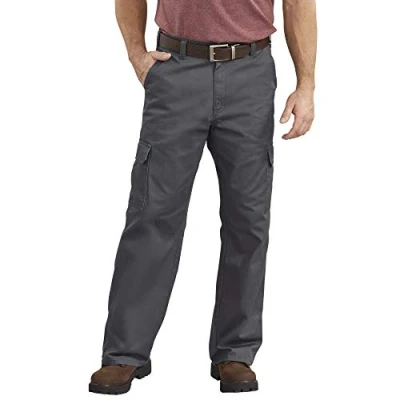Image of Dickies Men&#039;s loose work utility pants, Charcoal, 32W 34L UK