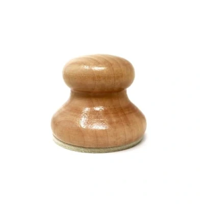 Image of Artway Wooden Handheld Printmaking Baren Large 70mm Diameter, Brown