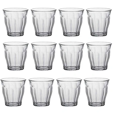 Image of Duralex Picardie Shot Glass Espresso Cups 90ml Drinking Glasses Clear Pack of 12