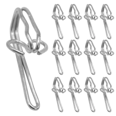 Image of 100 Pcs Heavy Duty Curtain Hooks,Metal Hooks,Pencil Pleat Header Tape Drapery Hooks for Pencil Pleats Curtains,Window