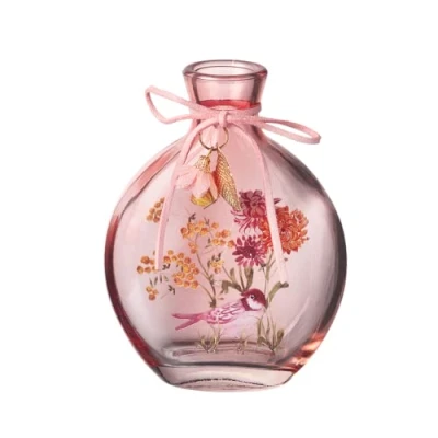 Image of OASIS Westport Bottle Vase 11 x 8.8 cm Pink Floral Wedding Home Arrangement