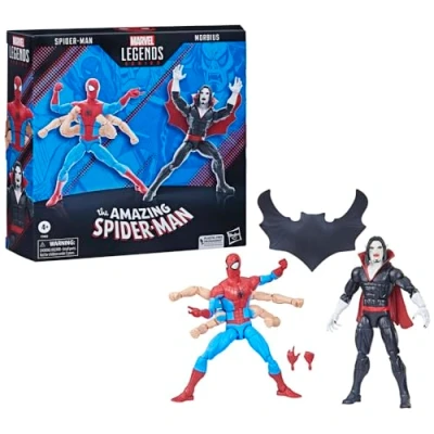 Image of Hasbro The Amazing Spider Man Marvel Legends pack 2 figurines &amp; Morbius 15 cm