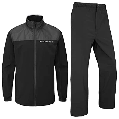 Image of Stuburt Golf Mens Evolution PCT Waterproof Suit Black M